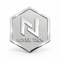 Custom brass logo lapel pin with platinum-tone finish and polished raised details